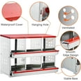 thumbnail image 4 of Historyli 6 Compartment Nesting Boxes for Chickens,Forward RollOut & Rollaway,Dulex Chicken Nesting Boxes with Egg Collection,Nesting Boxes for Hens,Duck Poultry,Metal Chicken Coop with Perch, 4 of 6