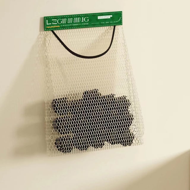 YEJIMAN Clearance Garbage Bag Storage Box for Plastic Bag Wall Hanging Bag Washable Mesh Storage Bags Plastic Bag Holder Dispenser
