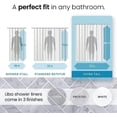 thumbnail image 4 of PEVA 10-Gauge Shower Curtain Liner, 72” W x 84” H - Clear, 10G Extra Heavy Duty Thickness for Bathroom, 4 of 5