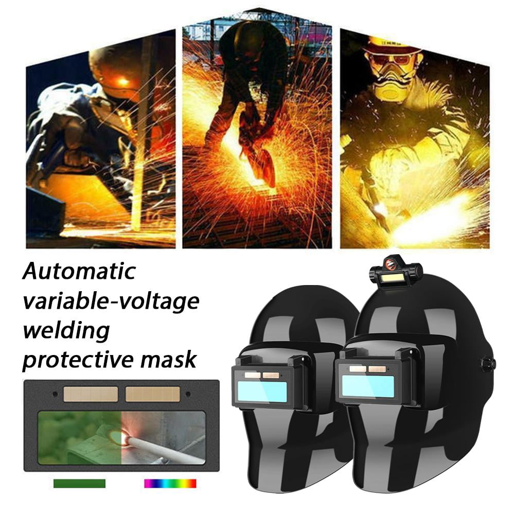 Auto Darkening Welding Helmet with Light,True Colorful Blue Light Blocking, Auto Darkening Welding Helmet, Welder Mask for TIG MIG ARC and Grind - Type A