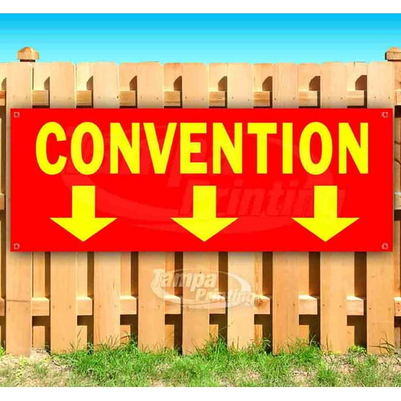 Convention 13 oz Vinyl Banner With Metal Grommets