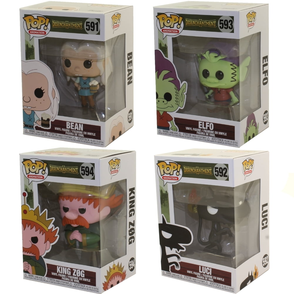 Funko POP! Animation Disenchantment Vinyl Figures SET OF 4 (Bean