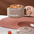 thumbnail image 4 of Japanese Ramen Cooker 1200ml Stainless Steel Soup Bowl with Lid Portable Noodle Cup for Office Home Use, 4 of 5