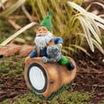 thumbnail image 6 of Solar Garden Gnome Decor,Fun Reading Gnomish Resin Statue Solar Lamp For Lawn Patio Balcony Porch,Resin Statue Solar Lamp, 6 of 15