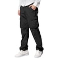 thumbnail image 1 of Mrrootc Men's Fashion Workwear Casual Pants Pockets Straight Fit Full Length Cargo Pants, 1 of 5