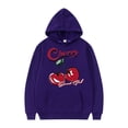 thumbnail image 1 of WILLBEST Sudaderas Navideñas Sudadera con Capucha para Hombre, Diseño De Cereza, Manga Larga, con Cordón, Informal, 2 Piezas Chica, 1 of 3