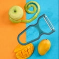 thumbnail image 2 of 3 Pieces Multi-Peel U Shaped Peeler Easy Grip Handles Stainless Steel Blade for Kitchen Vegetable Fruit, Random Color, 2 of 6