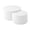White#5, variant on Coffee Tables Black Nesting table set of 2 Round and Half Moon Shapes,No Need Assembly(Same Sku:W876P271183),Wooden Coffee Tables
