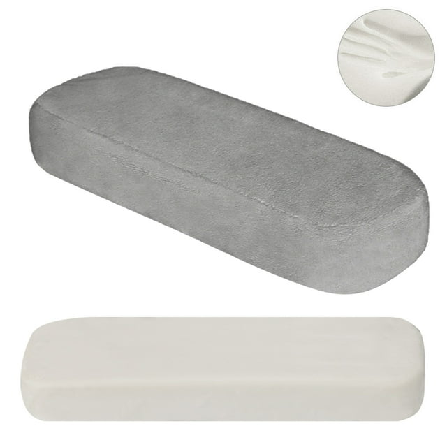 Ergonomic Armrest Pad Covers with Memory Foam for Forearm Support Ideal for Chairs Wheelchairs Gaming Seats - and Soft Polyester Padding