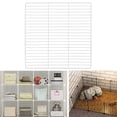 thumbnail image 4 of Transemion Portable Pet Playpen Panel Cage Fence Metal Guinea pig Wire White Dense Grid 1Set, 4 of 6