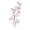 B, variant on LGHDIWN Artificial Blossom Flower Bunch 26.3cm - Pointed Tip Faux Flowers for Chinese Style Home Arrangement and Table Decoration - Long Lasting Floral Stems