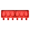 thumbnail image 2 of Reusable Silicone 6 Cavity Pineapple Ice Cream Mold With Free Sticks, 2 of 5