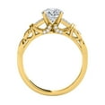 thumbnail image 3 of Aonejewelry 0.75 Ct Diamond Halo Engagement Wedding Ring In 14K Yellow Gold, 3 of 4