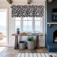 thumbnail image 5 of Window Valance for Kitchen,Retro Ocean Starfish Conch Shell on Blue Rod Pocket Curtain Valances Short Curtains Drapes Panel,Summer Creature Window Treatment Topper for Living Room Bathroom Bedroom, 5 of 9