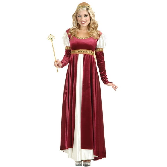 Women's Lady Of Camelot Medieval Renaissance Wine Dress Costume Medium 8-10