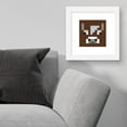 thumbnail image 3 of Gallery Pops Minecraft: Iconic Pixels - Mobs - Cow Wall Art, White Framed Version, 12" x 12", 3 of 5