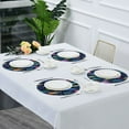 thumbnail image 5 of 15.4" Round Placemat Set of 1 Polyester Fabric Place Mats Non-Slip Dining Kitchen Table Mats for Kitchen Party Decor Colorful Christmas Trees Pattern, 5 of 5
