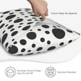 Abstract black Polka dots Super Soft Pillow Case 20x26, Breathable