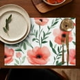 thumbnail image 5 of Pioneer Flower Floral Print Pattern Summer Placemats Table Placemats Set Of 4-Linen Kitchen Washable Placemats Table Mats 12x18 Inch Non-Slip Heat Resistant, 5 of 6