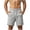 Gray, variant on EOYWHK Gym Shorts Quick Dry with Pockets Drawstring Workout Shorts for Men Soft Lightweight Breathable Casual Activewear for Men Army Green, Size L