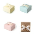 thumbnail image 3 of kurtrusly 10 Pieces Wedding Bowknot Paper Gift Box Birthday Portable Present Case Party Favor Cookies Biscuits Packing Boxes Yellow 1Set, 3 of 6