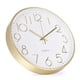 thumbnail image 2 of Reloj de pared Bakbrand que no hace tictac y silencioso, 30 cm, dorado, 2 of 9