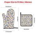 thumbnail image 2 of Fotbe Cute Rabbit for 4Pcs Oven Mitts and Pot Holders, 500℉ Heat Resistant Oven Mitts , Non-Slip Silicone Surface Safe for Baking, Cooking, BBQ, 2 of 6