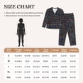 thumbnail image 4 of Bingfone Womens Pajama Sets Function Source Code1 Print,Long Sleeve Loungewear Pajamas Set-Small, 4 of 8