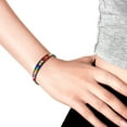 thumbnail image 3 of Bohemian Aum Colorful Stones Unisex Beaded Bracelet, 3 of 4