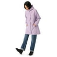 thumbnail image 3 of JAN & JUL Long Raincoat Waterproof and Windproof Rain Jacket for Women (Lavender,L), 3 of 6