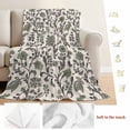 thumbnail image 5 of Sage Green Leaf Blanket Soft Cozy Warm Throw Blanket for Couch, Plush Fuzzy Flannel Fleece Blankets for Sofa, Vintage Farmhouse Boho Pastoral Tribal Bed Blankets Lightweight Gifts for Women, 50"x80", 5 of 9