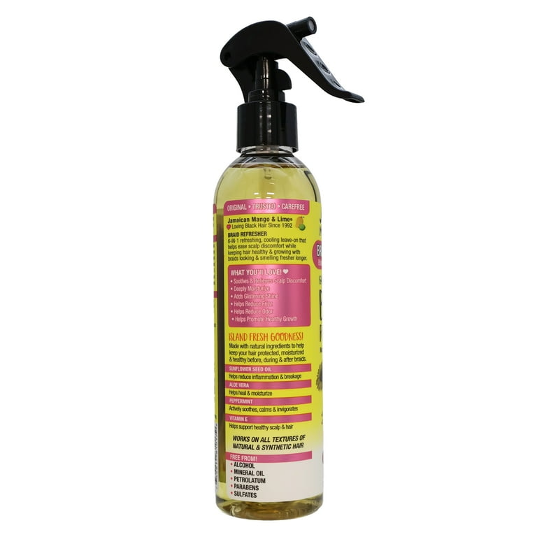 JAMAICAN MANGO & LIME Braids Your Way Braid Soothes & Calms Braid Relief (8oz) JAMAICAN MANGO & LIME Braids Your Way Braid Soothes & Calms Braid Relief (8oz)