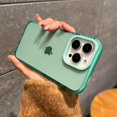 thumbnail image 4 of for iPhone 15 Pro Max Phone Case 6.7 inch, Aesthetic Trendy for Women Girls, Shockproof Transparent Soft TPU Green, 4 of 11