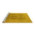 thumbnail image 2 of Ahgly Company Machine Washable Indoor Rectangle Oriental Yellow Industrial Area Rugs, 6' x 9', 2 of 4