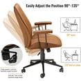 DICTAC Ergonomic Office Chair, 400lbs Capacity with Removable Armrest, Adjustable Tilt Angle 45