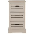 thumbnail image 1 of Hawthorne Collection Pine 3 Drawer Cabinet in Gray, 1 of 2
