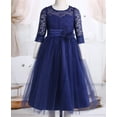 thumbnail image 6 of iEFiEL Girls Lace Mesh Flower Girl Dress Princess Pageant Bridesmaid Birthday Party Dress, 6 of 7