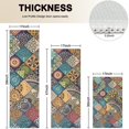 thumbnail image 4 of Multicolor Ethnic Geometric Pattern Kitchen Rugs Sets Of 3,Kitchen Runner Rugs Non Skid Washable,Decorative Kitchen Floor Mats for Kitchen,Sink,Laundry,17"x30"+ 17"x47" + 17"x59", 4 of 6