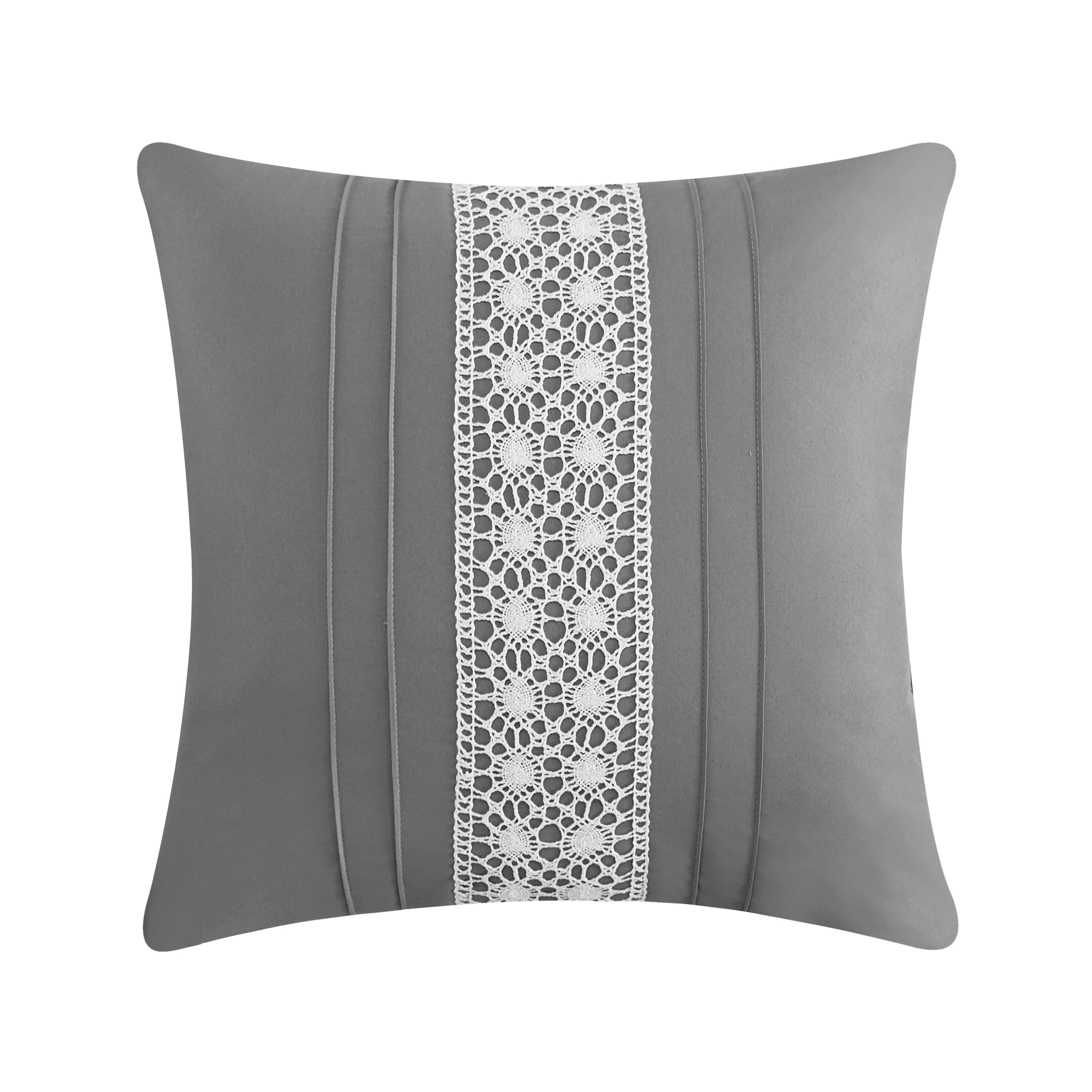 Chic Home Brye 9-Piece Embroidered Comforter Set, Queen, Gray
