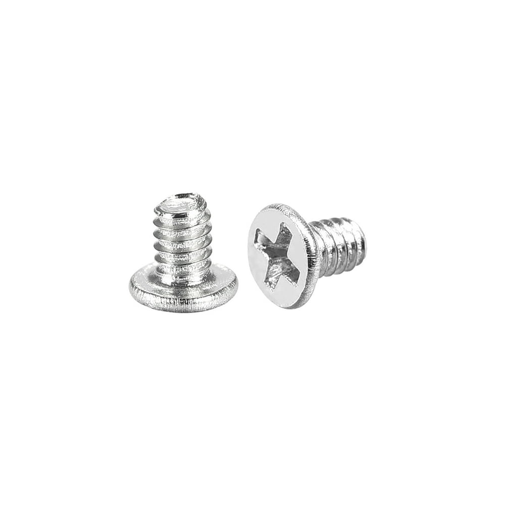 Uxcell M1.4x2.5mm Phillips Screw Fastener Silver Tone 2.5mm Dia Screw ...