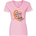thumbnail image 3 of Inktastic I Wear Orange for my Aunt Multiple Sclerosis Awareness Women's V-Neck T-Shirt, 3 of 5