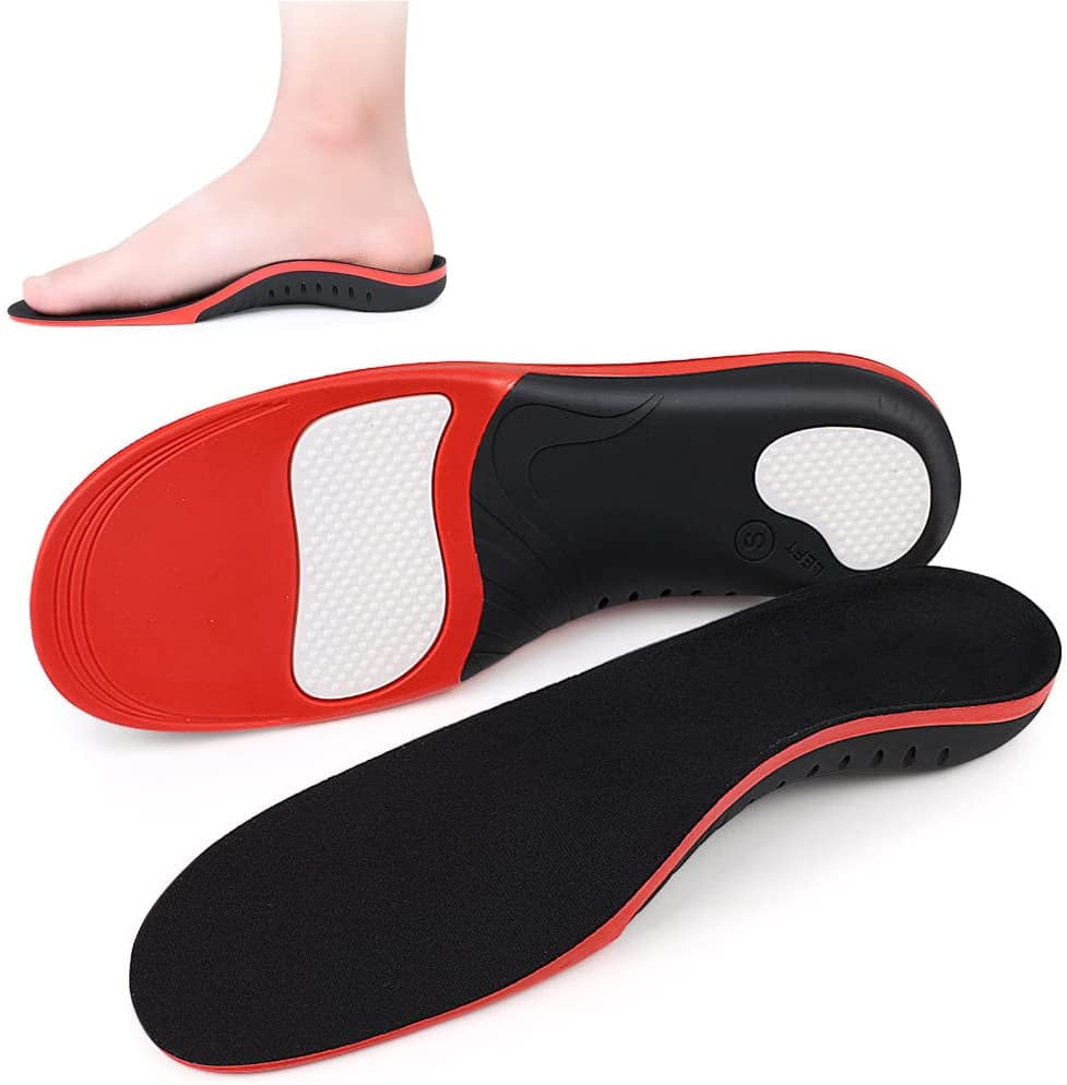 Spring Loaded Shoe Inserts Insoles Men Women Arch Support Shock Absorbers  Large 