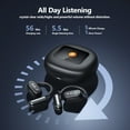 thumbnail image 6 of BlitzMax ES1 Open Ear Wireless Earbud with LCD Touch Screen Case for iPhone & Android, bluetooth V5.4 Wireless Headphones with Microphone, IPX7 Waterproof Sport Earphone, 6 of 9