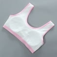 thumbnail image 3 of 6-Piece Girls' Matching Underwear: Seamless Training Cami Bralette with Matching Briefs, Soft for Ages 8-14, 3 of 5