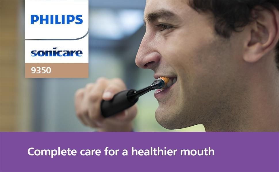 Brosse à dents électrique rechargeable Philips Sonicare DiamondClean Smart 9350, noir, HX9902/76