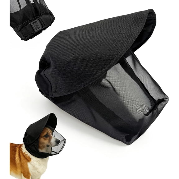 ARVOV Dog Face Cover, Dog Outdoor Protection Mask, Breathable Adjustable Mesh Head Guard for Small and Medium Dogs,Dog Safety Mesh Protector for Outdoor Hiking Camping
