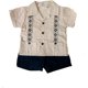thumbnail image 1 of Guayabera para Bebé Pañalero con Short, Conjunto Mexicano de 2 Piezas para Niño, Guayabera Infantil de Manga Corta, 1 of 4