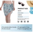 thumbnail image 7 of Kll Underwater Animals And Flowers Print Women'S Sarong Coverups Short Bathing Suit Wrap Skirt Beach Wrap Swimsuit Cover Ups, 7 of 7