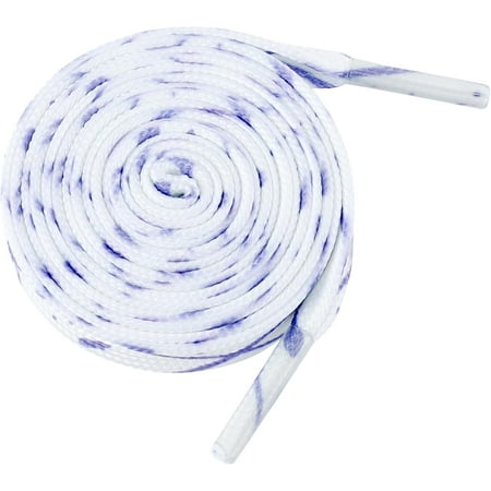 

JISBEIFHA Colored Printed Flat Shoelaces Splashing Ink Shoe Laces for Sneakers 2 PairsA12636