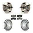 thumbnail image 1 of Transit Auto Front Hub Bearing Assembly Coated Disc Brake Rotors and Semi-Metallic Pads Kit for Car Buick Rendezvous Pontiac Aztek KBB-103988, 1 of 11